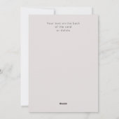 Cartes Pour Fêtes Annuelles Photo de Noël saluant bébé nouveau-né (Dos)