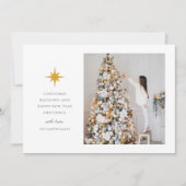 Cartes Pour Fêtes Annuelles Photo de Noël simple (Devant)