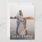 Cartes Pour Fêtes Annuelles Photo de Noël simple et élégante (Devant)