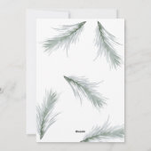 Cartes Pour Fêtes Annuelles Photo de Noël simple et élégante (Dos)