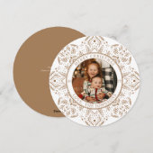 Cartes Pour Fêtes Annuelles Photo de Noël Snowflon (Devant / Derrière)