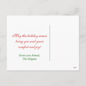 Cartes Pour Fêtes Annuelles Photo de Noël Snowglobe (Dos)