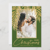 Cartes Pour Fêtes Annuelles Photo de Noël tropical (Devant)