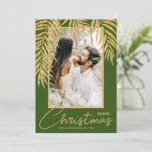 Cartes Pour Fêtes Annuelles Photo de Noël tropical (Debout devant)