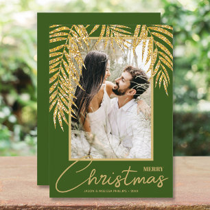 Cartes Pour Fêtes Annuelles Photo de Noël tropical