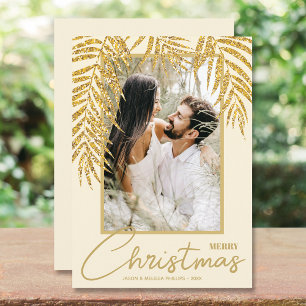Cartes Pour Fêtes Annuelles Photo de Noël tropicale