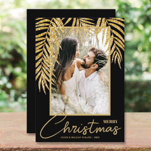 Cartes Pour Fêtes Annuelles Photo de Noël tropicale
