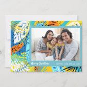 Cartes Pour Fêtes Annuelles Photo de Noël tropicale (Devant)