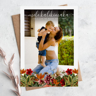 Cartes Pour Fêtes Annuelles Photo de Noël vintage de Mele Kalikimaka