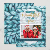 Cartes Pour Fêtes Annuelles Photo de Noël volée (Devant / Derrière)