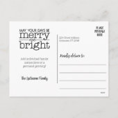 Cartes Pour Fêtes Annuelles Photo de Noël Wreath (Dos)