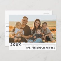 Photo de nom de famille minimaliste moderne