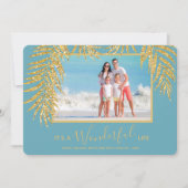 Cartes Pour Fêtes Annuelles Photo de Palm Fronds (Devant)