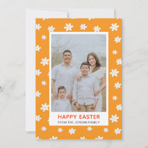 Cartes Pour Fêtes Annuelles Photo de Pâques Fleur Simple Moderne Élégant Joyeu