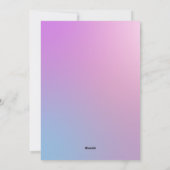 Cartes Pour Fêtes Annuelles Photo de Pâques violet et bleu (Dos)