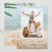 Photo de plage de sable et de mer Mele Kalikimaka