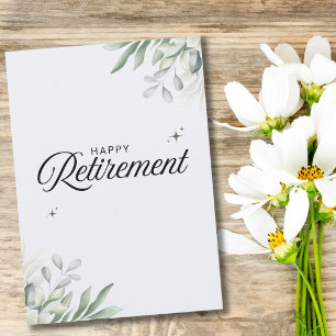 Cartes Pour Fêtes Annuelles Photo de retraite d'un pilote de ligne Message de