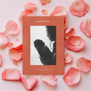 Cartes Pour Fêtes Annuelles Photo de Saint-Valentin familiale minimale