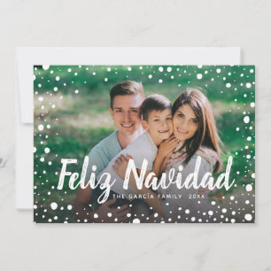 Cartes Pour Fêtes Annuelles Photo de salutation de vacances de la neige de