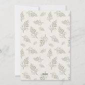 Cartes Pour Fêtes Annuelles Photo de sapin de Noël élégant pour jeunes mariés (Dos)