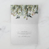 Cartes Pour Fêtes Annuelles Photo de script de feuillage moderne eucalyptus No (Intérieur)