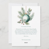 Cartes Pour Fêtes Annuelles Photo de script de signature de vacances joyeuses  (Dos)