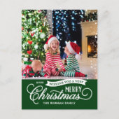 Cartes Pour Fêtes Annuelles Photo de script de très joyeux Noël (Devant)