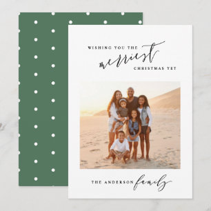 Cartes Pour Fêtes Annuelles Photo de script minimaliste moderne et design Noël