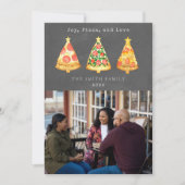 Cartes Pour Fêtes Annuelles Photo de tableau noir Joy Pizza Love Noël (Devant)