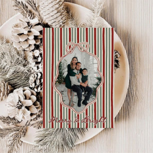 Cartes Pour Fêtes Annuelles Photo de vacances à ruban et noeud papillon fantai