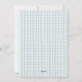 Cartes Pour Fêtes Annuelles Photo de vacances Aqua Grey (Dos)