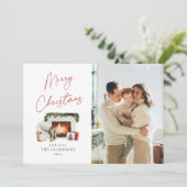 Cartes Pour Fêtes Annuelles Photo de vacances de Noël cosy (Debout devant)