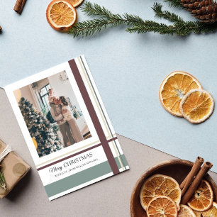 Cartes Pour Fêtes Annuelles Photo de vacances de Noël moderne minimaliste joye
