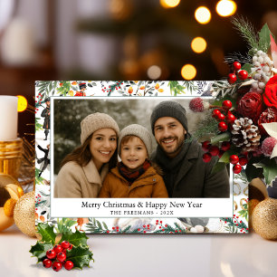 Cartes Pour Fêtes Annuelles Photo de vacances de Noël Vintage 12 Jours de Noël