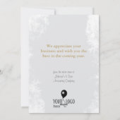 Cartes Pour Fêtes Annuelles Photo de vacances d'hiver de la construction de ne (Dos)