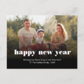 Cartes Pour Fêtes Annuelles Photo de vacances modifiable (Devant)