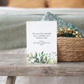 Cartes Pour Fêtes Annuelles Photo de voeux de Noël botanique classique