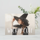 Cartes Pour Fêtes Annuelles Photo de Wicked Cute Halloween (Debout devant)