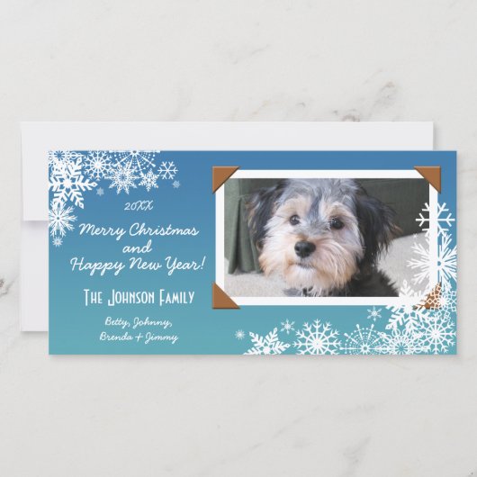 Cartes Pour Fêtes Annuelles Photo des Fêtes de Noël (Devant)