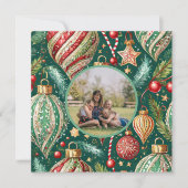 Cartes Pour Fêtes Annuelles Photo d'ornements festifs (Devant)