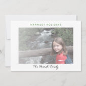 Cartes Pour Fêtes Annuelles Photo Dots de Noël modernes Bordure blanche le plu (Devant)