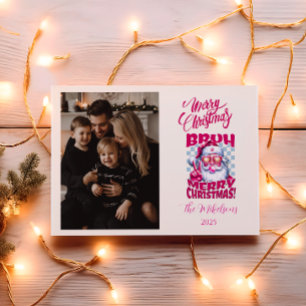 Cartes Pour Fêtes Annuelles Photo drôle de Bruh Joyeux Noël