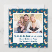 Cartes Pour Fêtes Annuelles Photo drôle de lama avec un jeu de mots (Devant)