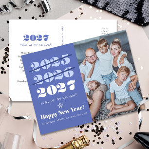 Cartes Pour Fêtes Annuelles Photo drôle du Nouvel An 3ème fois sera la bonne M