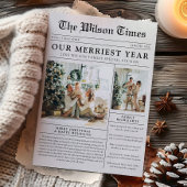 Cartes Pour Fêtes Annuelles Photo du journal Noël unique