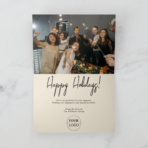 Cartes Pour Fêtes Annuelles Photo du logo de l'entreprise Noël