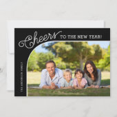 Cartes Pour Fêtes Annuelles Photo du Nouvel An (Devant)