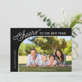 Cartes Pour Fêtes Annuelles Photo du Nouvel An (Debout devant)