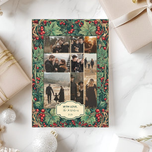 Cartes Pour Fêtes Annuelles Photo Elegant Holly Christmas Party