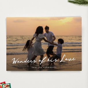 Cartes Pour Fêtes Annuelles Photo élégante Merveilles religieuses de son amour